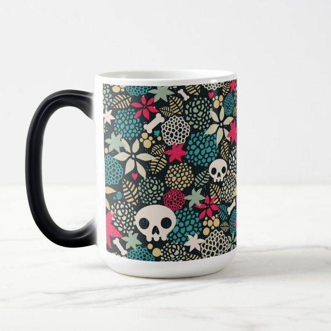 Caneca Mágica Crânio nas flores (Esquerda)
