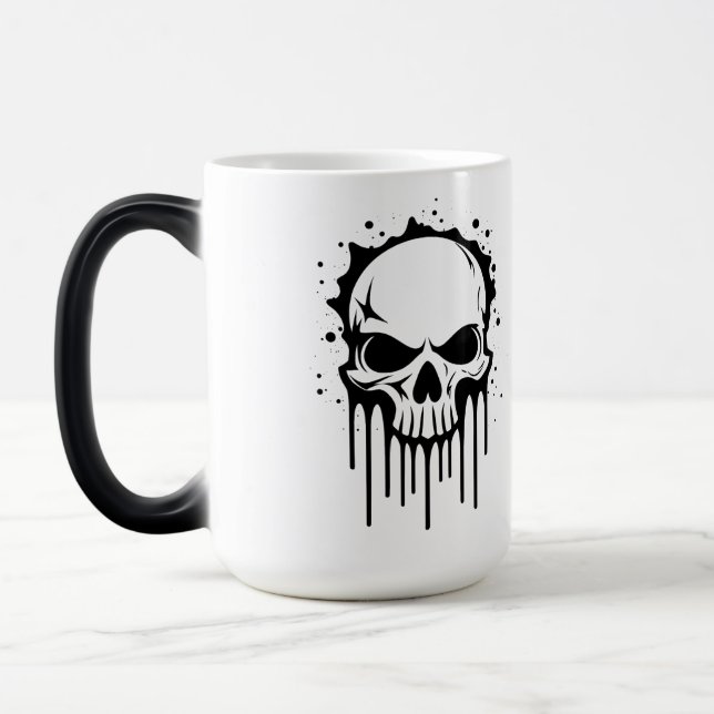 Caneca Mágica Crânio Pingando (Esquerda)