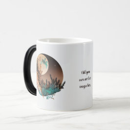 Caneca Mágica Create Your Own Boho Full Moon Sky Scape