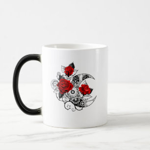 Caneca Mágica Crescente Mecânico com Rosas vermelhas