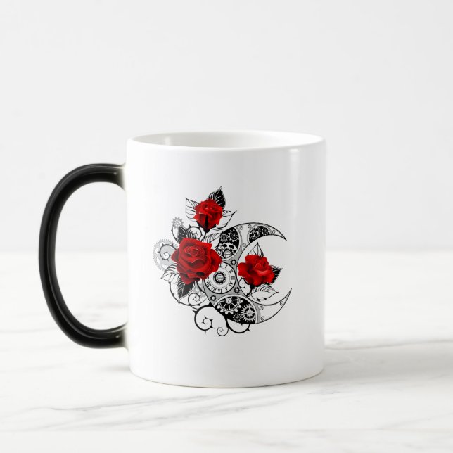 Caneca Mágica Crescente Mecânico com Rosas vermelhas (Esquerda)