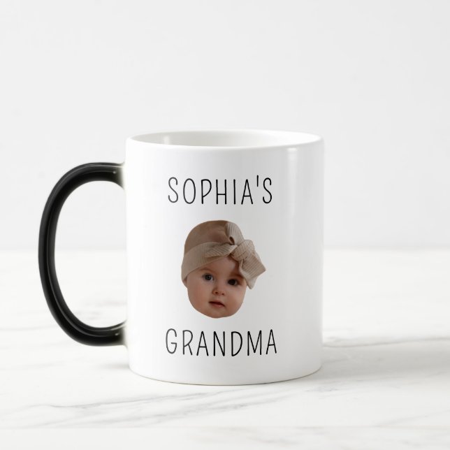 Caneca Mágica Criança Personalizada Moderna com Filha Bebê (Esquerda)