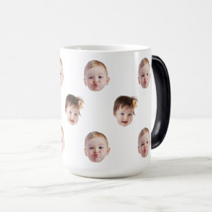 Caneca Mágica Criança Personalizada Moderna Mãe Vovó Pai Enfrent