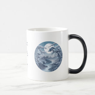 Caneca Mágica Crie a sua paisagem azul Mistura