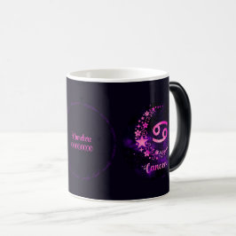 Caneca Mágica Crie o seu Cancer Celestial Roxo Zodiac