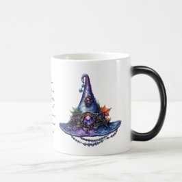 Caneca Mágica Crie O Seu Próprio Chapéu De Bruxa De Outono Roxo