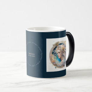 Caneca Mágica Crie o seu próprio vírus místico Dourado e azul Zo