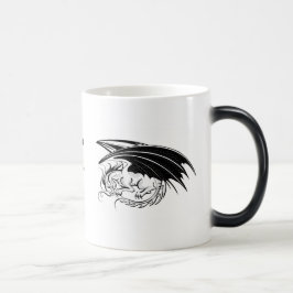 Caneca Mágica Crie seu dragão preto