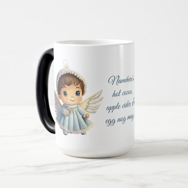 Caneca Mágica Crie seu natal de anjo (Frente Esquerda)