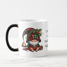 Caneca Mágica Crie seu próprio Adorável Gnomo de Xadrez de Natal