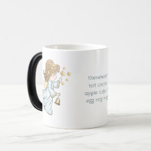 Caneca Mágica Crie seu próprio anjo de Natal loiro estrelado