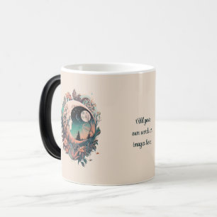 Caneca Mágica Crie Seu Próprio Boho Floral de Lua Crescente Pací