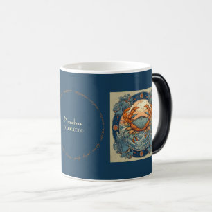 Caneca Mágica Crie seu próprio Cancer de Arte Nova Zodiac