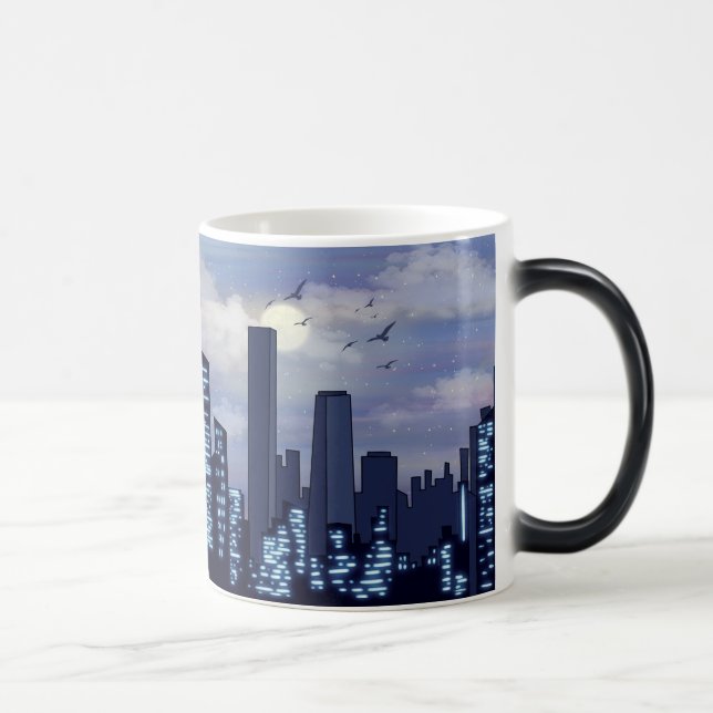 Caneca Mágica Crie seu próprio céu noturno e paisagem da cidade  (Direita)