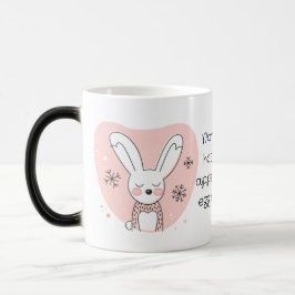 Caneca Mágica Crie Seu Próprio Coelho Retro Laranja Natalino
