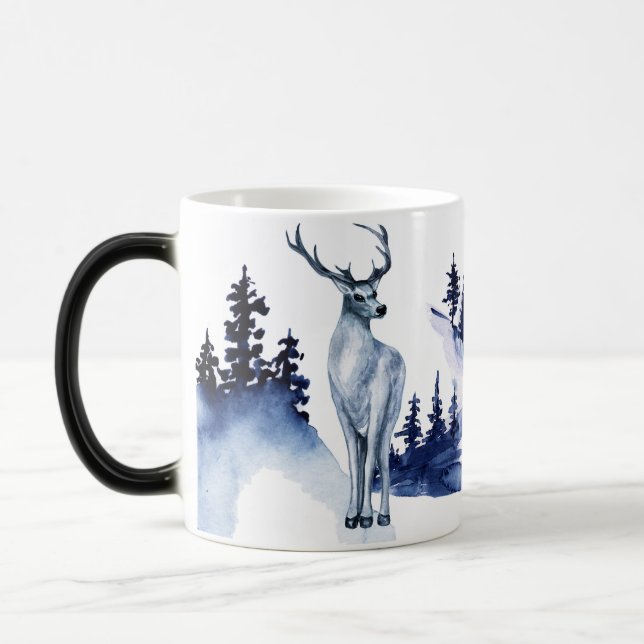 Caneca Mágica Crie seu próprio Deer Maiúsculo Azul (Esquerda)