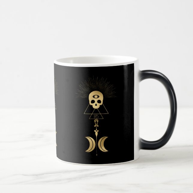 Caneca Mágica Crie seu próprio Dourado Tarot de Mágico Arcana (Direita)