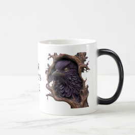 Caneca Mágica Crie Seu Próprio Faux Bois Gravado Black Raven
