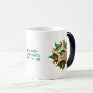 Caneca Mágica Crie Seu Próprio Floco de Neve do Castelo Steampun