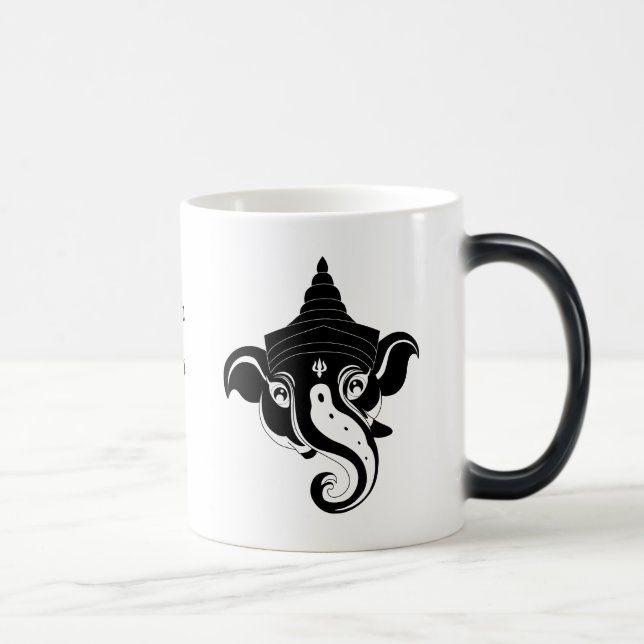 Caneca Mágica Crie Seu Próprio Ganesh Negro (Direita)