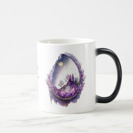 Caneca Mágica Crie seu próprio Geodo de Paisagem Roxo