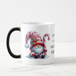 Caneca Mágica Crie Seu Próprio Gnome de Natal Barbudo de Hortelã