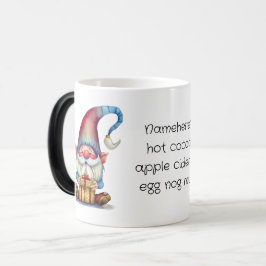 Caneca Mágica Crie seu próprio Gnome vermelho e azul presente