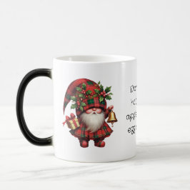 Caneca Mágica Crie seu próprio gnomo alegre da Xadrez de Natal