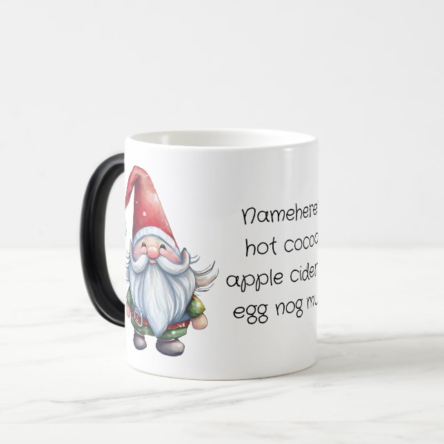 Caneca Mágica Crie seu próprio Gnomo de Natal (Frente Esquerda)