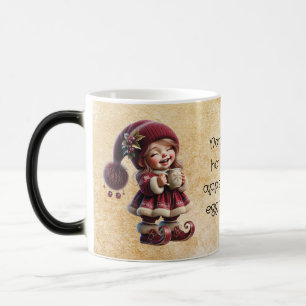 Caneca Mágica Crie Seu Próprio Gnomo de Natal Antigo Sorrindo