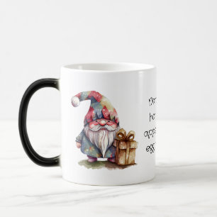 Caneca Mágica Crie Seu Próprio Gnomo de Natal Arlequim Arco-íris