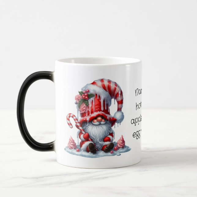 Caneca Mágica Crie seu próprio Gnomo de Natal feliz com hortelã- (Esquerda)