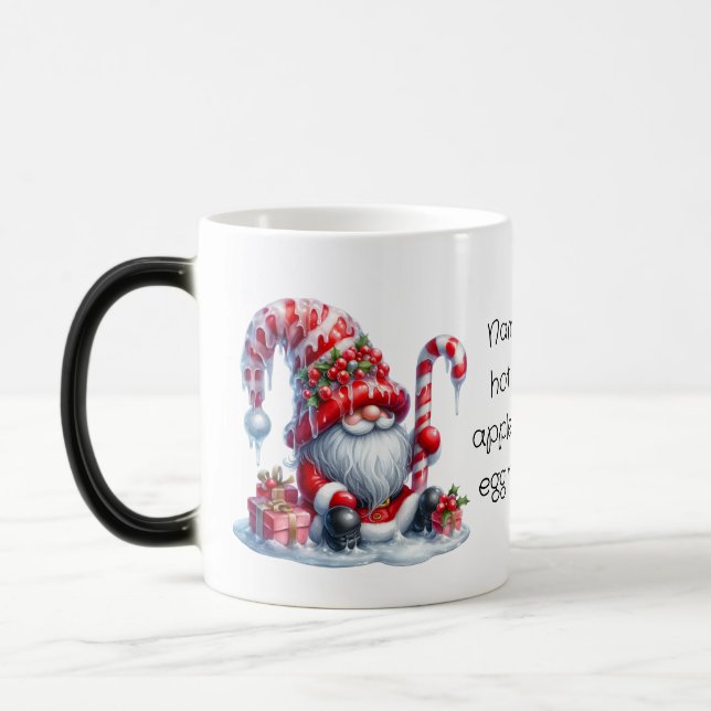 Caneca Mágica Crie Seu Próprio Gnomo de Natal Pimenta Doce (Esquerda)