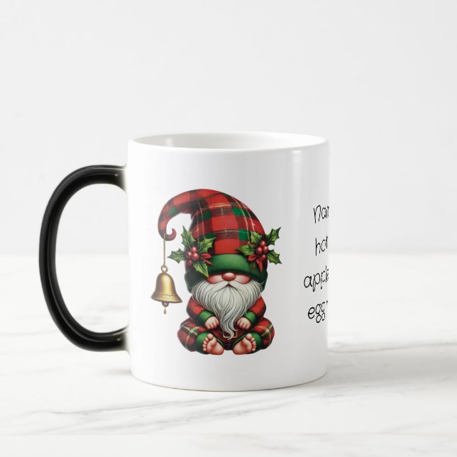 Caneca Mágica Crie seu próprio Gnomo Xadrez de Natal (Esquerda)