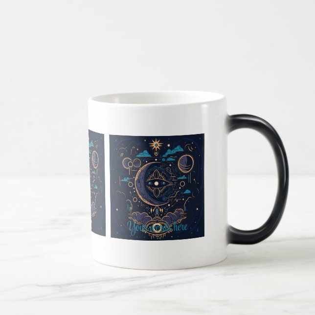 Caneca Mágica Crie seu próprio Lunar Celestial Místico (Direita)