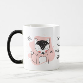 Caneca Mágica Crie Seu Próprio Natal Laranja de Raposa Retrô