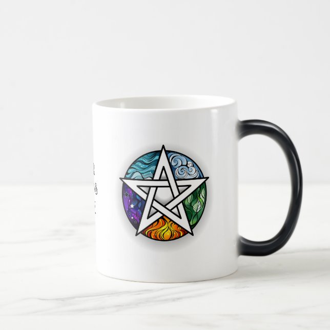 Caneca Mágica Crie seu próprio Pentágono Elemental (Direita)