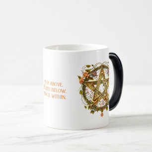 Caneca Mágica Crie seu próprio Pentágono Floral Vitoriano