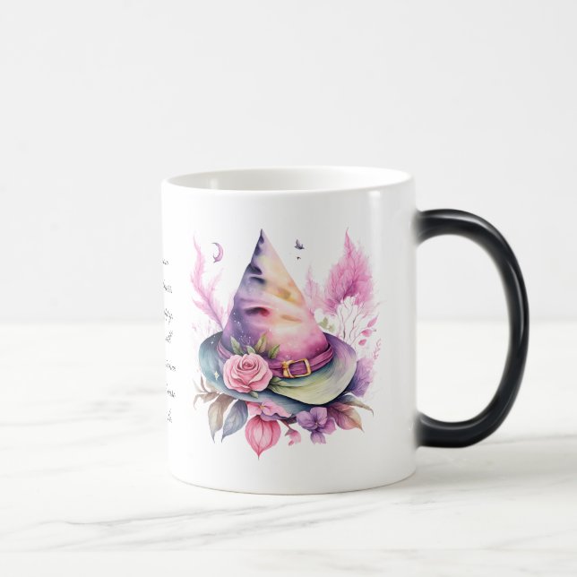 Caneca Mágica Crie seu próprio Primavera Rainbow Witat Rosa (Direita)