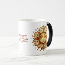 Caneca Mágica Crie seu próprio Sol Steampunk Elegante