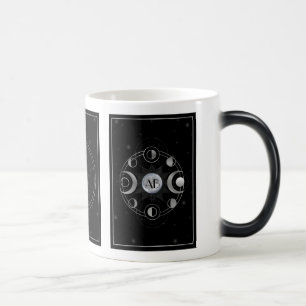 Caneca Mágica Crie seu próprio Tarô de Lua Tripla de Prata Místi