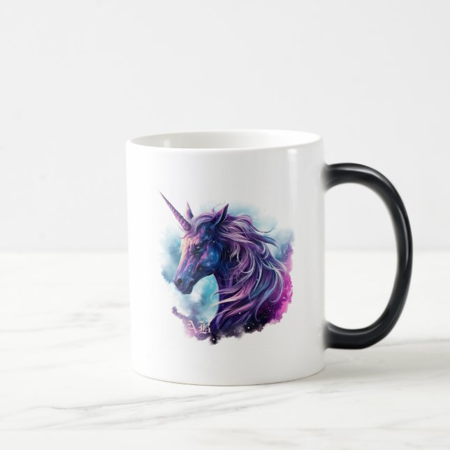 Caneca Mágica Crie seu próprio Unicórnio Roxo Mítico (Direita)