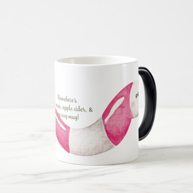 Caneca Mágica Crie seu próprio verme de hortelã-pimenta no Natal (Frente Esquerda)