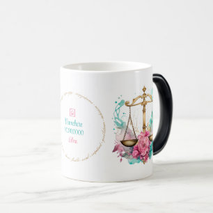 Caneca Mágica Crie Seu Próprio Zodíaco de Libra Lindo