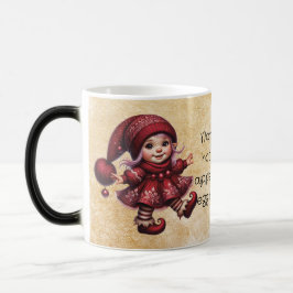 Caneca Mágica Crie seus Natais vintages caminhando Gnome
