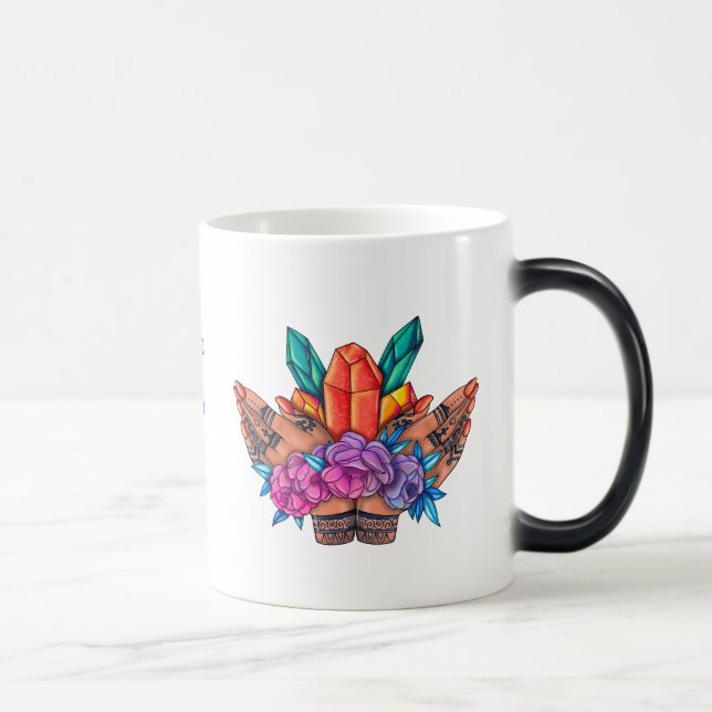 Caneca Mágica Crie seus próprios cristais e Rosas de mão Henna (Direita)