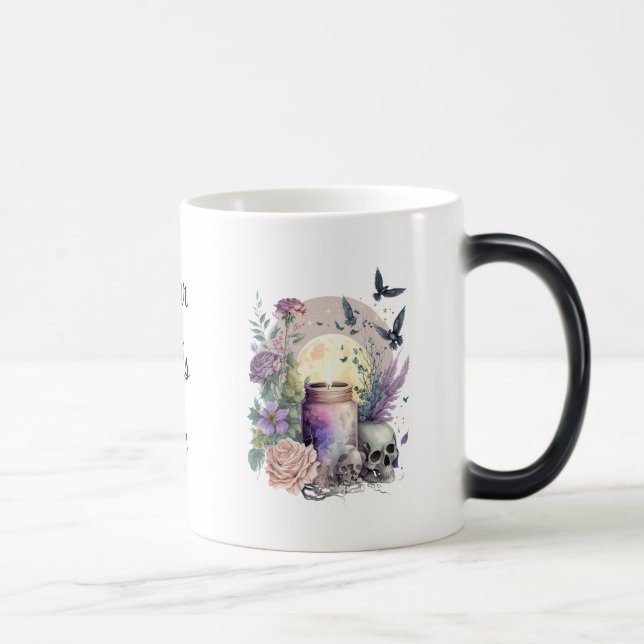 Caneca Mágica Crie seus próprios Rosas góticos (Direita)