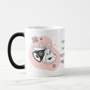 Caneca Mágica Crie Seus Próprios Sininhos de Natal Retrô Laranja