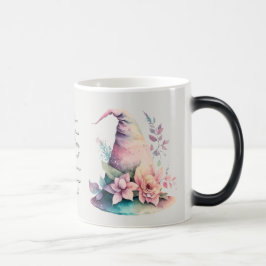 Caneca Mágica Crie seus Rosas de chapéu de bruxa-arco-íris do Pa