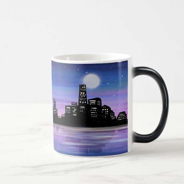 Caneca Mágica Crie sua cidade à noite na água (Direita)